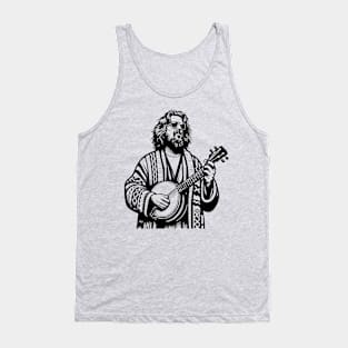 Banjo Dude Lebowski Funny Bluegrass Tank Top